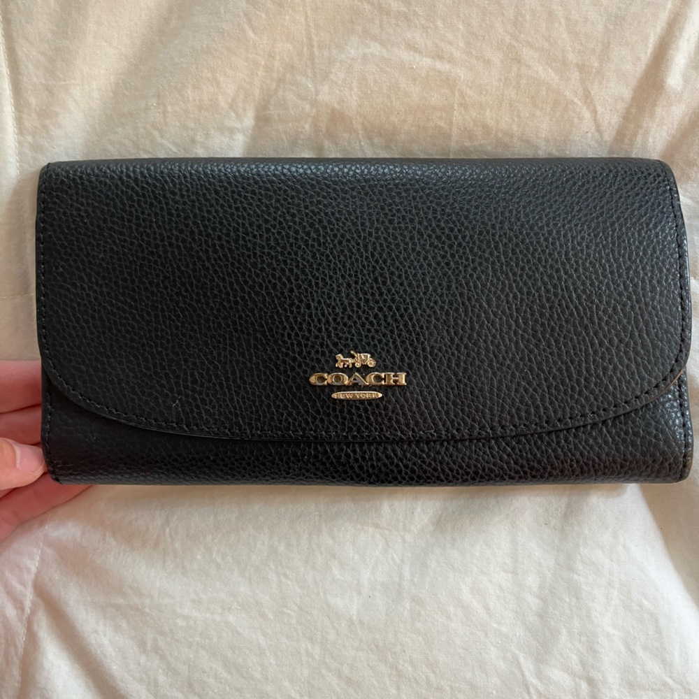 Coach Black Leather Wallet